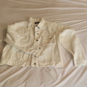 NWT White Jean Jacket